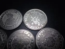 Pokemon Card Meiji Promo Battle Coin x7 Arbok Golbat etc #5508 - Image 2