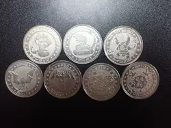 Pokemon Card Meiji Promo Battle Coin x7 Arbok Golbat etc #5508 - Image 1