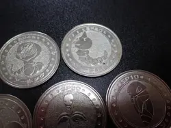 Pokemon Card Meiji Promo Battle Coin x7 Arbok Golbat etc #5515 - Image 2