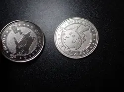 Pokemon Card Meiji Promo Battle Coin Silver Shining Pikachu 2 SET #5431 PLAY - Image 2