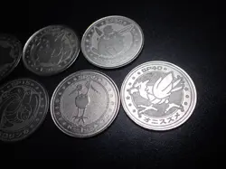 Pokemon Card Meiji Promo Battle Coin x7 Ditto Clefairy etc #5499 - Image 3