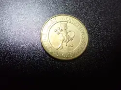 Pokemon Card Banpresto 1997 Promo Game Coin Gold Shining Mewtwo #5395 - Image 2