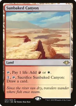 Sunbaked Canyon - Modern Horizons (MH1)- MTG - Near Mint - Image 1