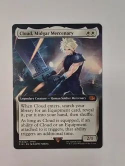 Cloud, Midgar Mercenary (Extended Art) Final Fantasy VII Regular MTG Mythic 427 - Image 1