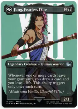 Universes Beyond FINAL FANTASY MTG #381 Fang, Fearless l'Cie (Borderless) - Image 1