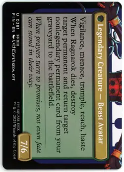 Universes Beyond FINAL FANTASY MTG #381 Fang, Fearless l'Cie (Borderless) - Image 2
