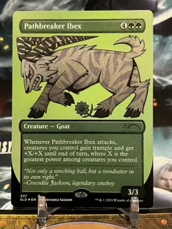 MTG | Pathbreaker Ibex (Borderless) (Foil Etched) [Secret Lair]✨FOIL✨ - Image 1