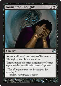 Tormented Thoughts -Foil Light Play MTG Journey into Nyx - Image 1