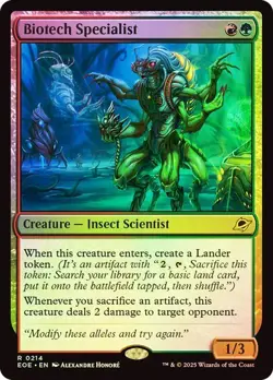 ** FOIL Biotech Specialist ** [NM] MTG Edge of Eternities Rare Artifact - Image 1