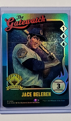 MTG Magic the Gathering Secret Lair The Baseballing Foil Jace Beleren Baseball - Image 1