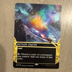 MTG - Meteor Crater 0026 (Borderless) - Edge of Eternities NM/M Condition - Image 1
