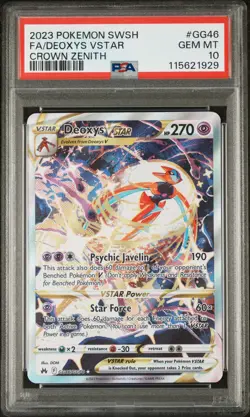 2023 Zenith Pokemon Crown Galarian Gallery Deoxys Vstar #GG46 PSA 10 - Image 1