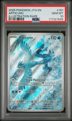 2025 Pokemon Journey Together Illustration Rare Articuno #161 PSA 10 - Image 1