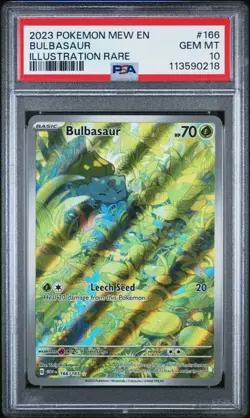 2023 Pokemon 151 IR Bulbasaur #166 PSA 10 - Image 1