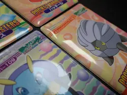 Pokemon Bandai Promo Waterproof Bathroom Menko Card x4 Wobbuffet Shelgon etc5541 - Image 2