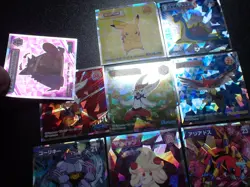 Pokemon Wafer Promo Holo Sticker x9 Gengar Pikachu Lapras etc #4669 - Image 2