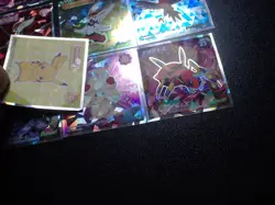 Pokemon Wafer Promo Holo Sticker x9 Gengar Pikachu Lapras etc #4669 - Image 3