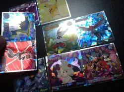 Pokemon Wafer Promo Holo Sticker x9 Gengar Pikachu Lapras etc #4669 - Image 4
