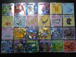 Pokemon Wafer Promo Holo Sticker Complete x24 Rayquaza Pikachu Moltres etc #4029 - Image 1