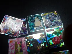 Pokemon Wafer Promo Holo Sticker x9 Gengar Snorlax Machamp etc #4359 - Image 5