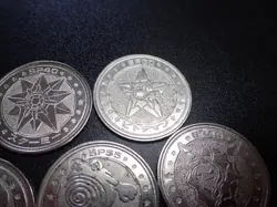 Pokemon Card Meiji Promo Battle Coin x7 Poliwrath Starmie etc #5478 - Image 3