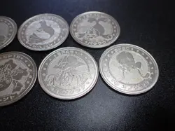 Pokemon Card Meiji Promo Battle Coin x7 Dragonair Dewgong etc #5486 - Image 2