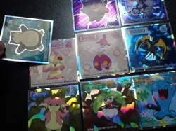 Pokemon Wafer Promo Holo Sticker x9 Gengar Snorlax etc #4667 - Image 2