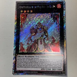 Yugioh: Brotherhood of the Fire Fist - Tiger King CT11-EN001 Platinum Secret LP - Image 1
