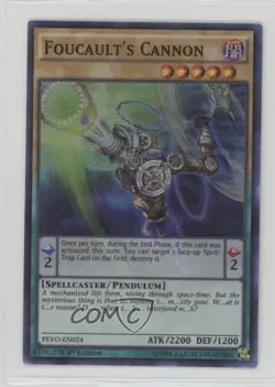 Foucault's Cannon 1st Ed. YuGiOh Pendulum Evolution #PEVO-EN024 0u7 - Image 1