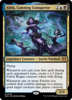 Alela, Cunning Conqueror - Light Play MTG Commander: Wilds of Eldraine - Image 1