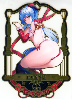 ❤GANYU - #061/200 METAL Goddess Story Anime Waifu Doujin Card - GENSHIN IMPACT - Image 1