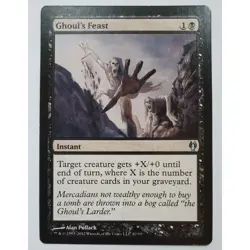 MTG Magic The Gathering Ghoul's Feast Instant Card Black Duel Decks Izzet Vs Gol - Image 1