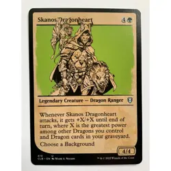 MTG Magic The Gathering Skanos Dragonheart Card Legendary Creature Dragon Ranger - Image 1