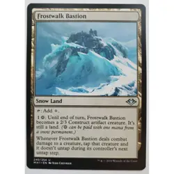 MTG Magic The Gathering Frostwalk Bastion Snow Land Card Modern Horizons - Image 1