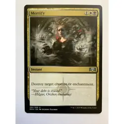 MTG Magic The Gathering Mortify Card White Black Ravnica Allegiance 2019 - Image 1