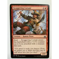 MTG Magic The Gathering Swaggering Corsair RIX 119/196 Card Red Rivals of Ixalan - Image 1