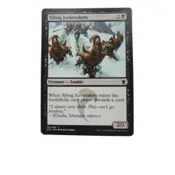 Magic The Gathering Sibsig Icebreakers Creature Zombie Card Black 119/264 Dragon - Image 1