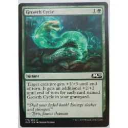 MTG Magic The Gathering Growth Cycle M20 Instant Card Green Svetlin Velinov - Image 1