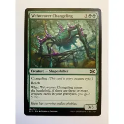 MTG Magic The Gathering Webweaver Changeling Card 164/331 Creature Shapeshifter - Image 1