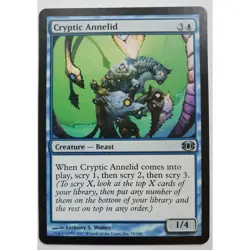 MTG Magic The Gathering Cryptic Annelid 34/180 Card Blue Future Sight - Image 1