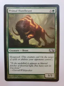 MTG Magic The Gathering Card Primal Huntbeast Creature Green M13 - Image 1