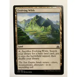 MTG Magic The Gathering Evolving Wilds Land Card Rivals Of Ixalan 2018 - Image 1