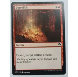 MTG Magic The Gathering Card Demolish Sorcery Red Magic Origins 2015 - Image 1