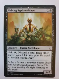 MTG Magic The Gathering Card Urborg Syphon-Mage Creature Human Spellshaper Black - Image 1