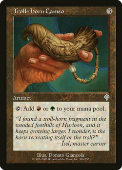mtg magic Troll-Horn Cameo invasion ENGLISH Camee de corne de troll - Image 1