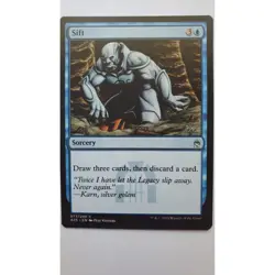 Magic: The Gathering Sift Sorcery Card Blue Masters 25 Pete Venters 2018 - Image 1