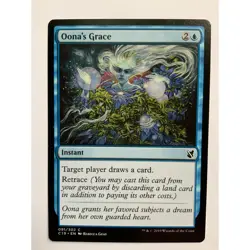MTG Magic The Gathering Oona's Grace Card 091/302 Blue Commander 2019 - Image 1