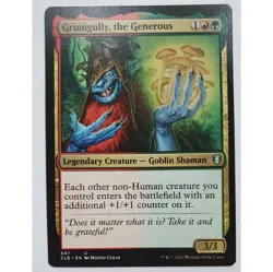 Magic The Gathering Grumgully The Generous Legendary Creature Goblin Shaman Card - Image 1