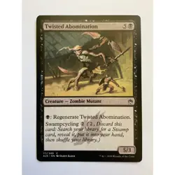 MTG Magic The Gathering Twisted Abomination Card Black Masters 25 zombie Mutant - Image 1