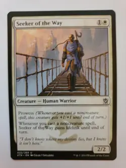 MTG Magic The Gathering Card Seeker of the Way Creature Human Warrior White - Image 1